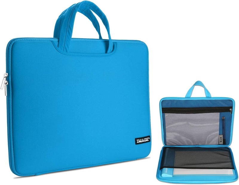 Image Protective Case for A4 Light Box, Carrying Bag Travel Storage Case Pouch Cover with Pockets, for A4 Tracing LED Light Pad Coloring Board & Laptop, Notebook, Most Tracing Light Table Blue - Image 1